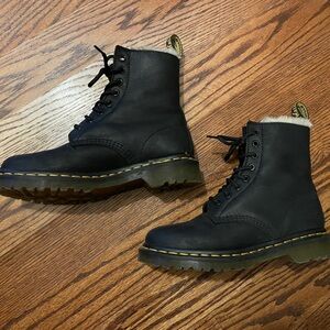 Faux Fur Lined Dr Martens